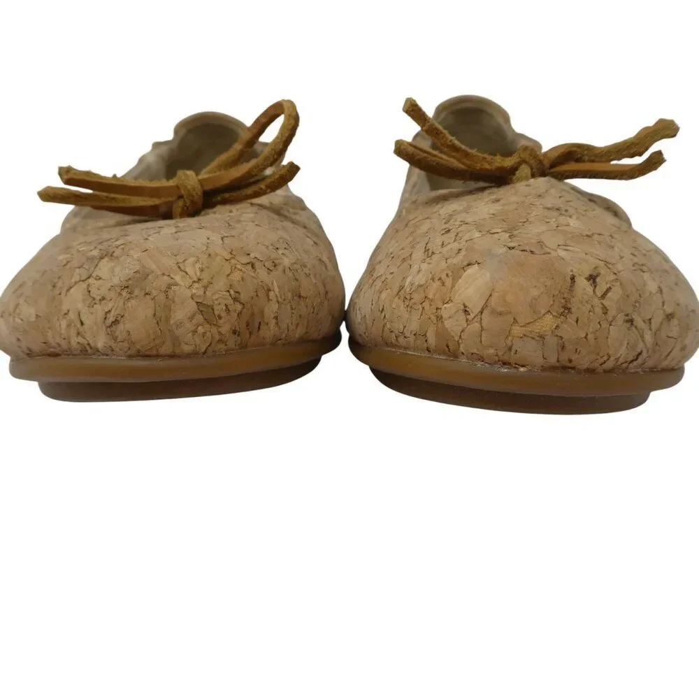 Sperry Brown Cork‎ Leather Ballet Flats Womens 9.5